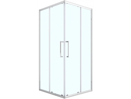 Душевой уголок Loranto CS-AB01C-90 90x90 с хромированным профилем, прозрачным стеклом