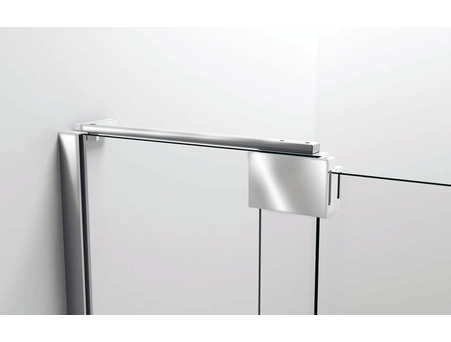 Душевая дверь Vincea Extra 90/100 см с черным профилем, прозрачным стеклом VDP-1E9010CLB - фото 4