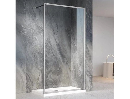 Душевая перегородка Veconi Korato KR-81 90x200 с хромированным профилем, прозрачным стеклом KR81-90-01-C8
