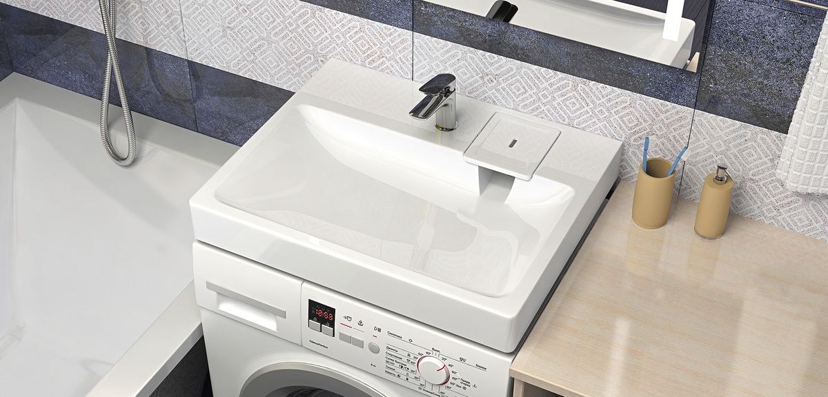 Раковина над стиральной машиной Azario Element 59.5x49x7.5 CS00082280