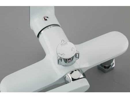Душевая стойка со смесителем Frap H49 F2449 белый/хром - фото 5