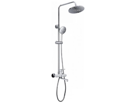Душевая стойка со смесителем Frap H49 F2449 белый/хром
