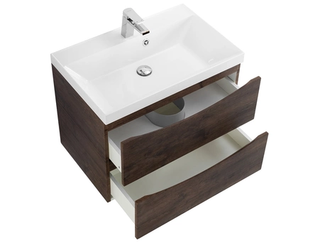 Тумба с раковиной BelBagno Marino 700 подвесная Rovere Moro (BB700/450-LV-MR-AST) MARINO-700-2C-SO-RW-P - фото 4