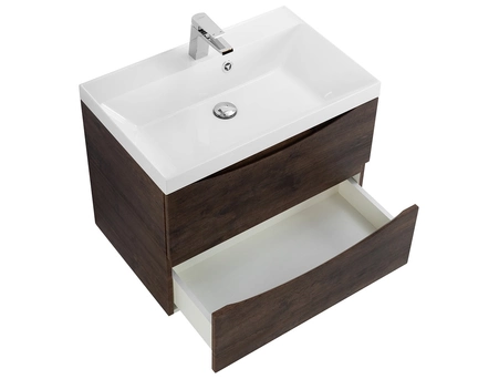 Тумба с раковиной BelBagno Marino 700 подвесная Rovere Moro (BB700/450-LV-MR-AST) MARINO-700-2C-SO-RW-P - фото 5