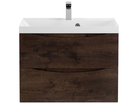 Тумба с раковиной BelBagno Marino 700 подвесная Rovere Moro (BB700/450-LV-MR-AST) MARINO-700-2C-SO-RW-P - фото 3
