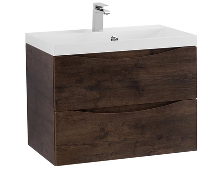 Тумба с раковиной BelBagno Marino 700 подвесная Rovere Moro (BB700/450-LV-MR-AST) MARINO-700-2C-SO-RW-P