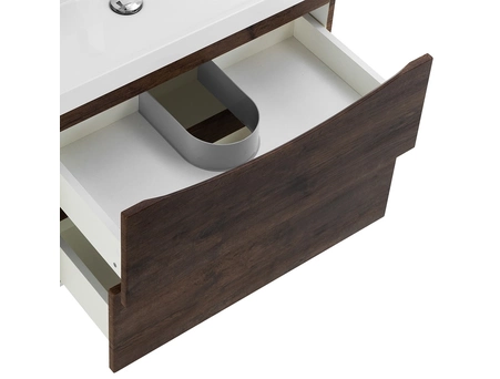 Тумба с раковиной BelBagno Marino 700 подвесная Rovere Moro (BB700/450-LV-MR-AST) MARINO-700-2C-SO-RW-P - фото 8