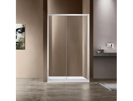 Душевая дверь Vincea Garda VDS-1G160CL 160x195 с хромированным профилем, прозрачным стеклом