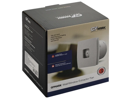 Вытяжной вентилятор GFmark 50044 квадратный, белый, Ø100 мм, 34 дБ (с обратным клапаном) - фото 7