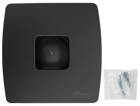 Вытяжной вентилятор GFmark 50045 квадратный, черный, Ø100 мм, 34 дБ (с обратным клапаном) - фото 4