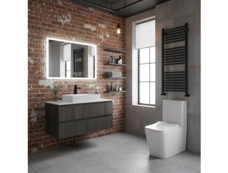Унитаз моноблок Grossman Classic GR-4486SQ-K44 640x360x800 безободковый, торнадо - фото 3