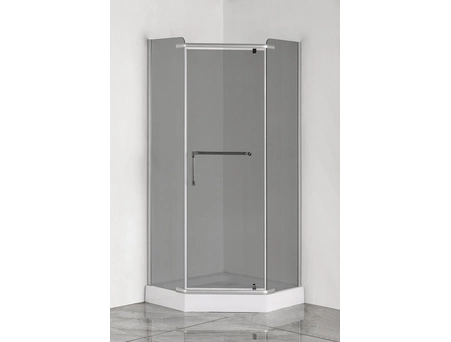 Душевой уголок Loranto CS-816S B 100 (GRAY) 100x100 с низким поддоном, тонированным стеклом - фото 2