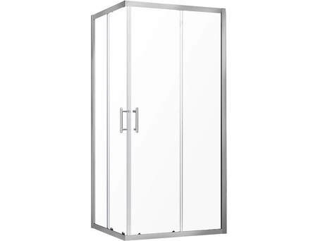 Душевой уголок Veconi Rovigo RV-27CH 100x80 хромированный профиль, прозрачное стекло (RV27CH-10080-01-C8)