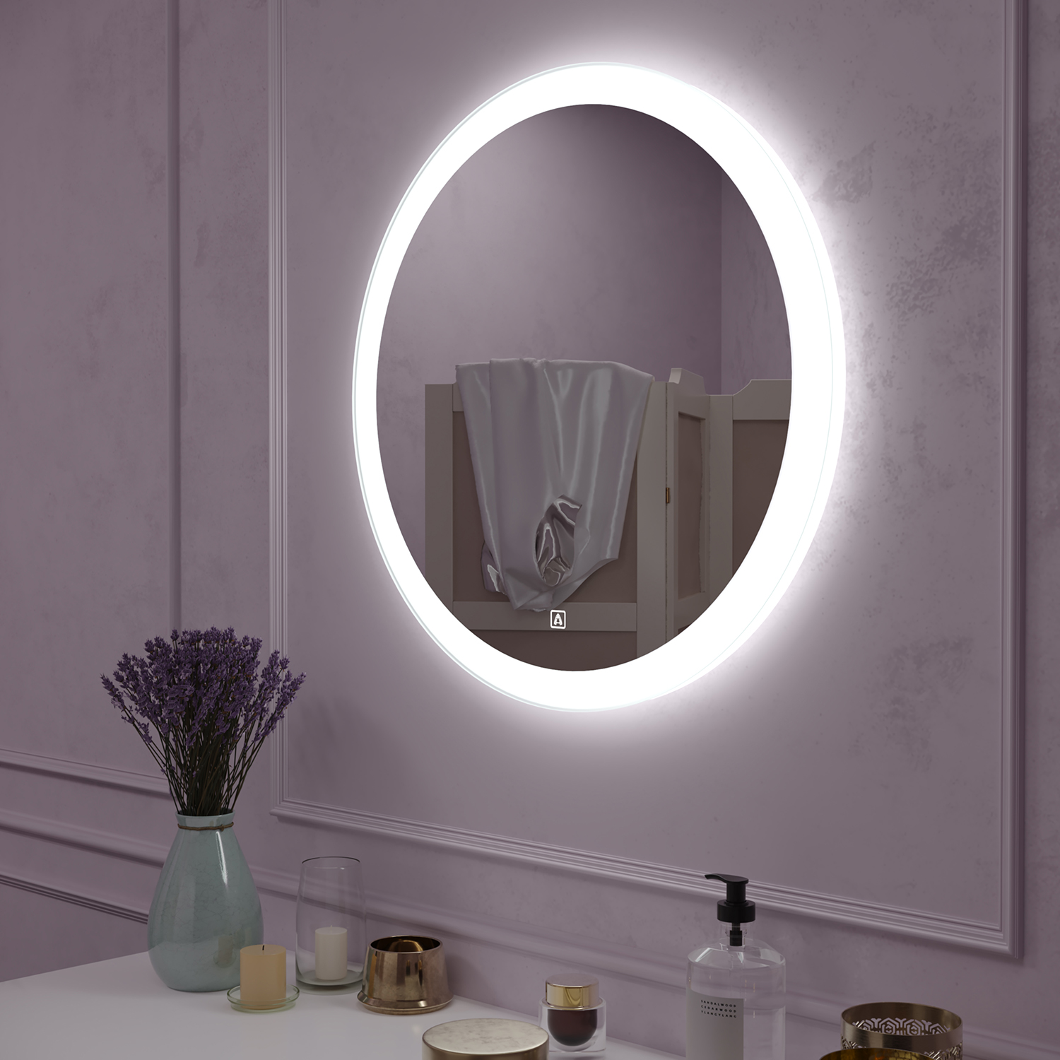 Зеркало Aqua de Marco Рио 65 (LED) круглое, сенсорное Rio65