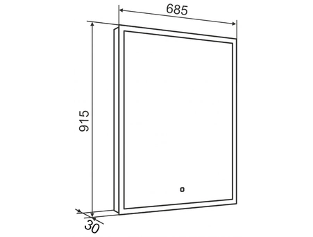 Зеркало Aqua de Marco Сиена 68,5x91,5 (LED) сенсорное Sien70/90 - фото 9