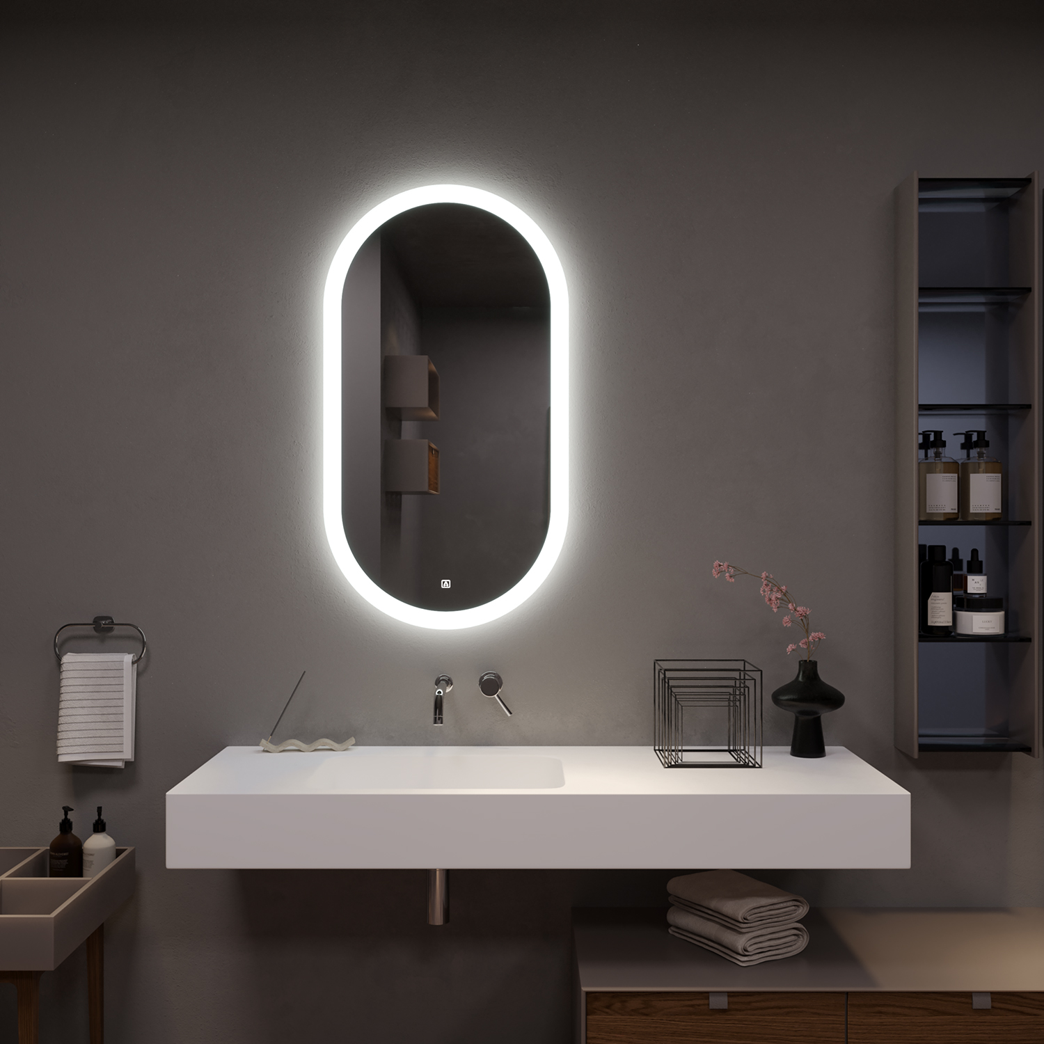 Зеркало Aqua de Marco Флай 55x100 (LED) сенсорное Fly55/100