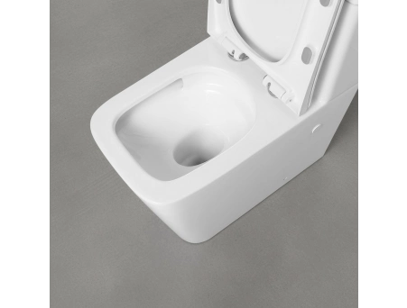 Унитаз моноблок Grossman Classic GR-4486SQ 670x360x800 безободковый, торнадо - фото 5