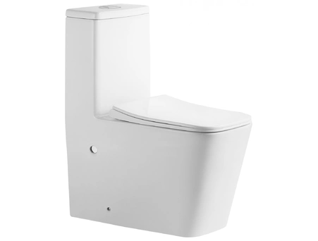Унитаз моноблок Grossman Classic GR-4486SQ 670x360x800 безободковый, торнадо - фото 6