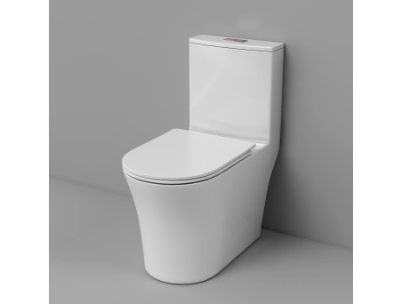 Унитаз моноблок Grossman Thin Rim GR-5607SQ 655x370x796 с тонким ободком, торнадо - фото 4