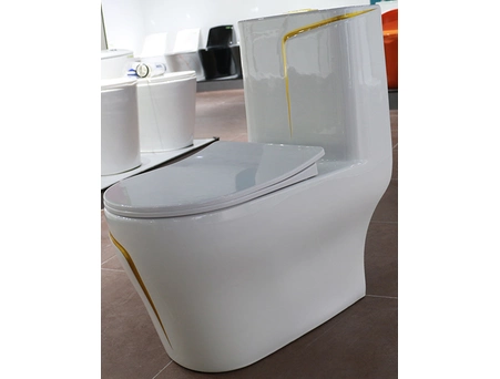 Унитаз моноблок Redo Boston RD-2057GL White/G безободковый, дюропласт - фото 8