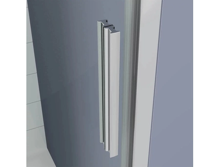 Душевая дверь Veconi Ottimo P20 CH 120x190 с хромированным профилем, прозрачным стеклом (OP20CH-120-01-C9) - фото 2