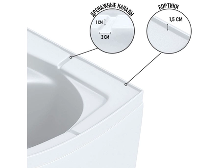 Душевая кабина Niagara Eco NG-4502-14 Black 100х100 с низким поддоном, стекло прозрачное с рисунком (45021453) - фото 9