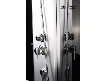 Душевая кабина Niagara Eco NG-4502-14 Black 100х100 с низким поддоном, стекло прозрачное с рисунком (45021453) - фото 6