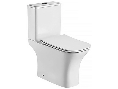 Унитаз-компакт Azario Fretta Square AZ-5121 безободковый 650х340х790