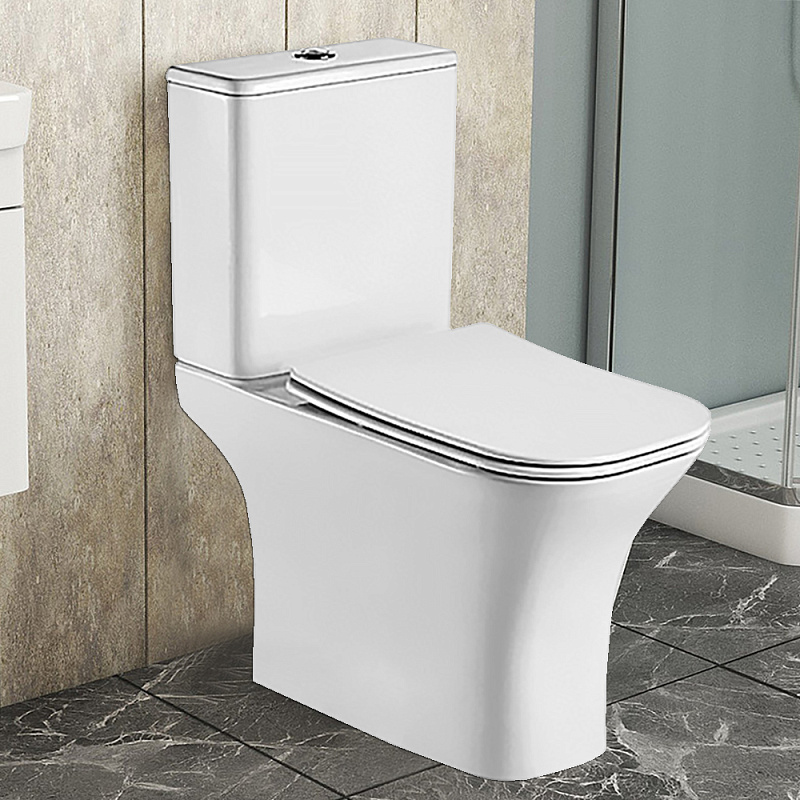 Унитаз-компакт Azario Fretta Square AZ-5121 безободковый 650х340х790