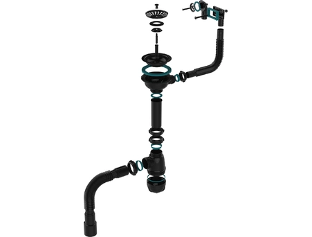 Сифон для кухонной мойки Aquant B0186-20-MR 3 1/2