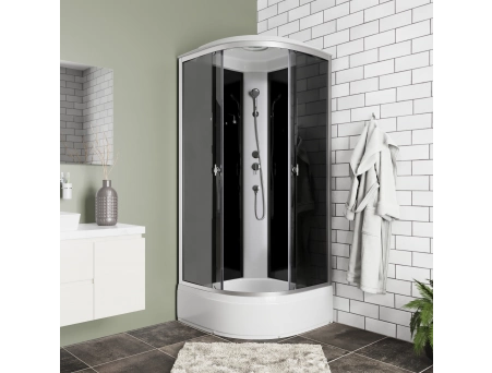 Душевая кабина Niagara Eco E90/26/TN 90x90 со средним поддоном, тонированным стеклом - фото 3