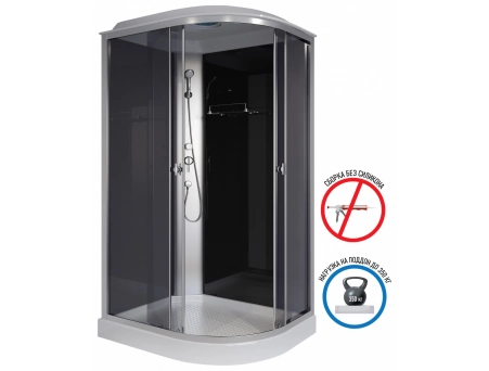 Душевая кабина Niagara Eco E120/80/13L/TN 120x80 с низким поддоном, тонированным стеклом - фото 2