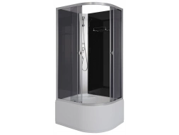 Душевая кабина Niagara Eco E100/80/40L/TN/BK 100x80 высокий поддон, тонированное стекло