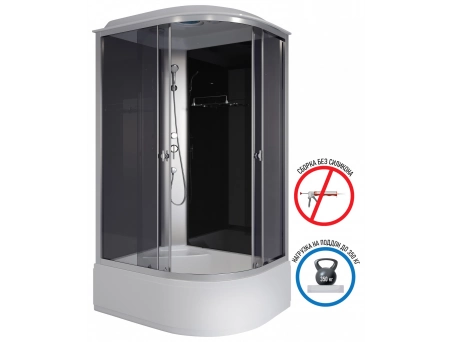 Душевая кабина Niagara Eco E110/80/40L/TN 110x80 с высоким поддоном, тонированным стеклом - фото 2