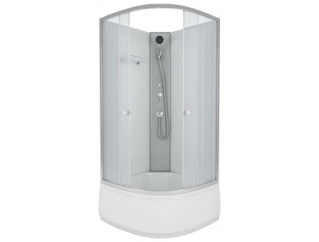 Душевая кабина Niagara Eco E90/40/MT/BK 90x90 с высоким поддоном, матовым стеклом