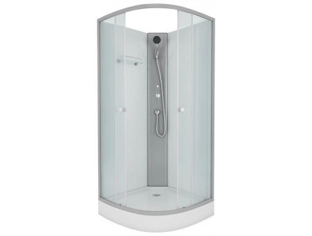 Душевая кабина Niagara Eco E90/13/MT/BK 90x90 с низким поддоном, матовым стеклом