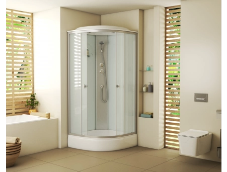 Душевая кабина Niagara Eco E100/26/MT 100x100 со средним поддоном, матовым стеклом - фото 2