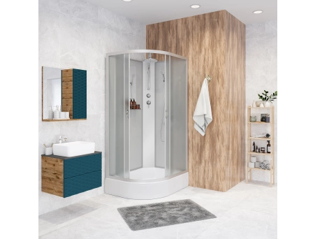 Душевая кабина Niagara Classic NG-33094-14RBKT 100x90 со средним поддоном, матовым стеклом 330944RBKT - фото 3