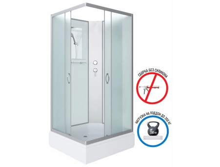 Душевая кабина Niagara Classic NG-33974-14QBK 90x70 со средним поддоном, матовым стеклом 339744QBK - фото 3