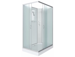 Душевая кабина Niagara Classic NG-43085-14QBK 100x80 низкий поддон, матовое стекло