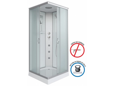 Душевая кабина Niagara Classic NG-1101-14G 90x90 с низким поддоном, матовым стеклом 11011423G - фото 2