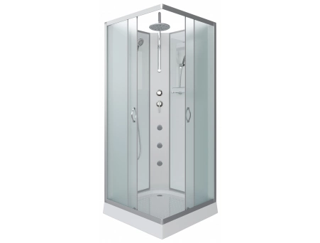 Душевая кабина Niagara Classic NG-1101-14BKTG 90x90 с низким поддоном, матовым стеклом 11011423BKTG