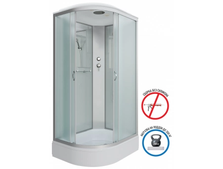 Душевая кабина Niagara Classic NG-33094-14R 100x90 со средним поддоном, матовым стеклом 330944R - фото 2