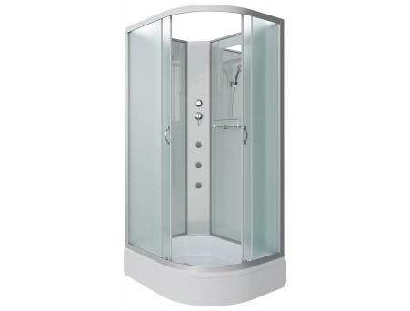 Душевая кабина Niagara Classic NG-33084-14LBKG 100x80 со средним поддоном, матовым стеклом 330844LBKG