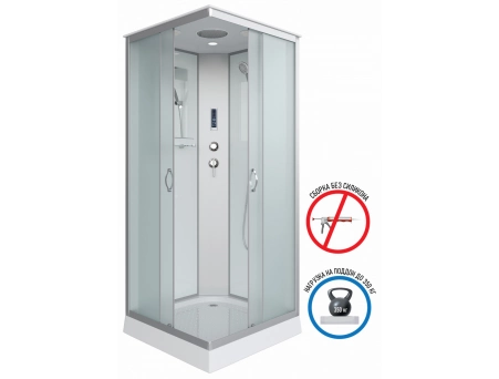 Душевая кабина Niagara Classic NG-1101-14P 90x90 с низким поддоном, матовым стеклом 11011423P - фото 2