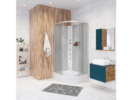Душевая кабина Niagara Classic NG-33974-14LBKG 90x70 со средним поддоном, матовым стеклом 339744LBKG - фото 3