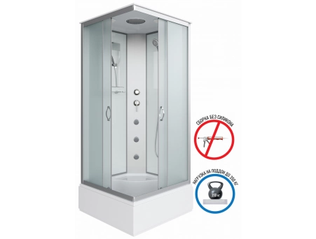 Душевая кабина Niagara Classic NG-1108-14G 90x90 со средним поддоном, матовым стеклом 11081424G - фото 3