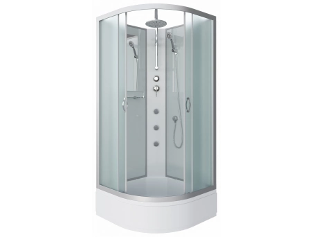 Душевая кабина Niagara Classic NG-3301-14BKTG 90x90 со средним поддоном, матовым стеклом 33011424BKTG