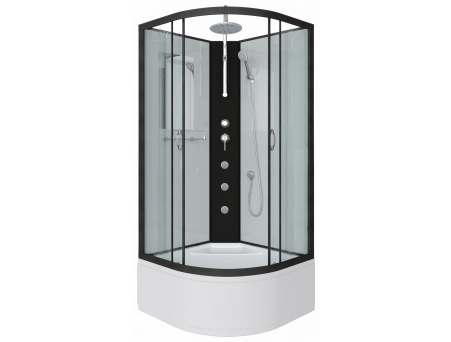 Душевая кабина Niagara Classic NG-6708-14BKTG 90x90 с высоким поддоном, прозрачным стеклом 67081414BKTG