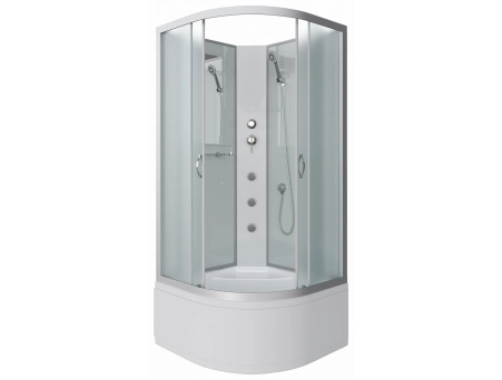Душевая кабина Niagara Classic NG-2309-14BKG 100x100 с высоким поддоном, матовым стеклом 23091424BKG